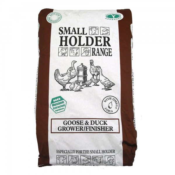 Allen & Page Small Holder Range Goose & Duck Grower/Finisher Pellets Food 20kg