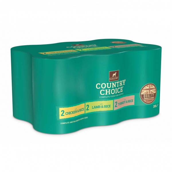 Gelert Country Choice Puppy Variety in Jelly 4x6x395g