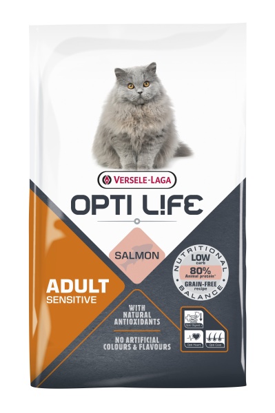 Versele Laga Opti Life Cat Adult Sensitive Grain Free Salmon 7.5kg