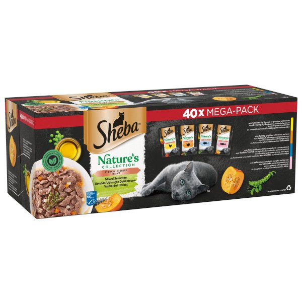 Sheba Nature's Collection Mixed Selection in Gravy Pouches 40 x 85g