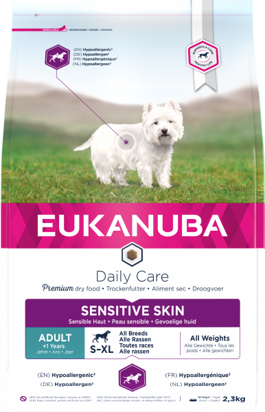 Eukanuba Daily Care Sensitive Skin 3 x 2.3kg
