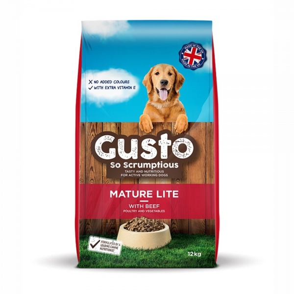 Gusto Mature Lite Dog Food 12kg