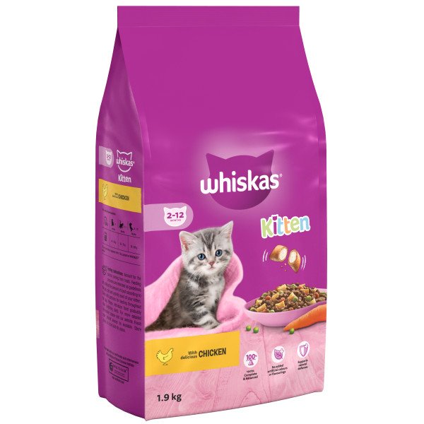 Whiskas Dry 2-12 Month Kitten Chicken 1.9kg