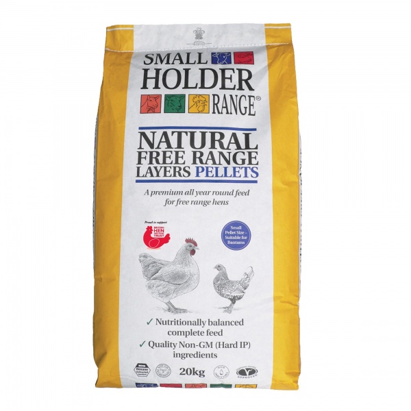 Allen & Page Small Holder Range Natural Free Range Layers Pellets Poultry Food 20kg