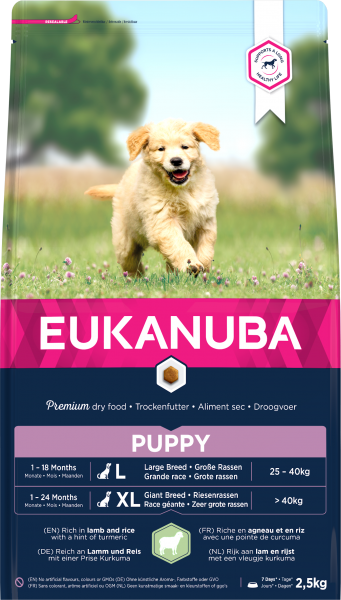 Eukanuba Puppy Large Breed Lamb & Rice 3 x 2.5kg