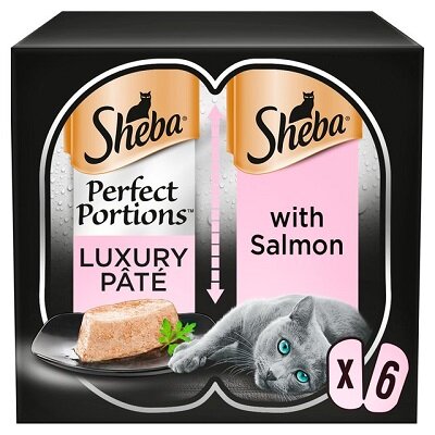Sheba Perfect Portions with Salmon in Loaf 8 x 3 x (2x37.5g)