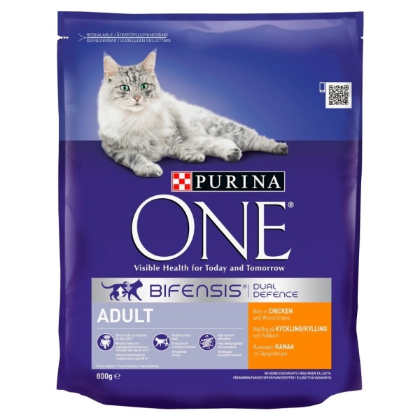 Purina One Adult Cat Chicken and Wholegrains 4 x 800g