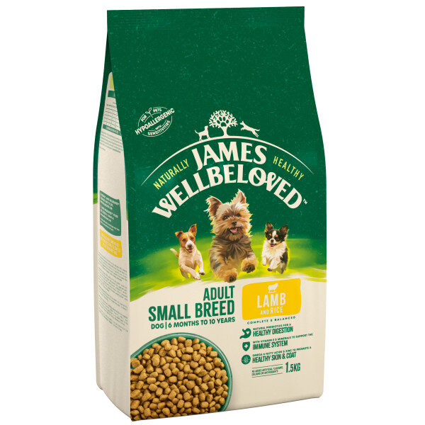 James Wellbeloved Small Breed Lamb & Rice Dog Food 1.5kg