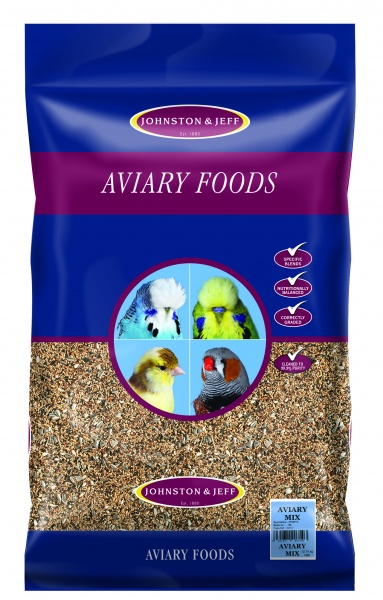 Johnston & Jeff Aviary Budgie Food Seed Mix 12.75kg