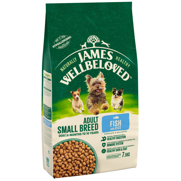 James Wellbeloved Small Breed Fish & Rice Dog Food 7.5kg