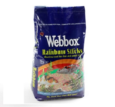 Webbox Fish Rainbow Pond Sticks 5kg