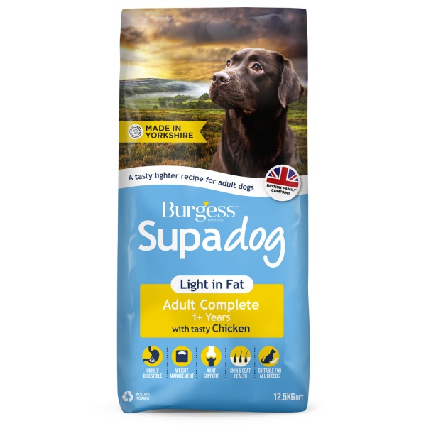 Burgess Supadog Light Adult Dog Rich in Chicken Dog Food 12.5kg