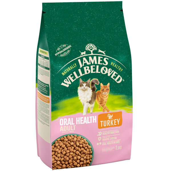 James Wellbeloved Adult Cat Oral Health Turkey 1.5kg