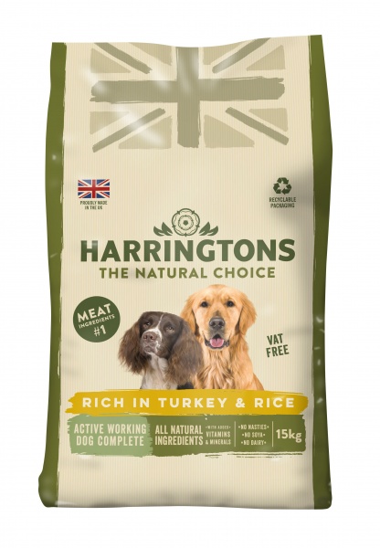 Harringtons Adult Active Working Rich in Turkey & Rice Dog Food 15kg