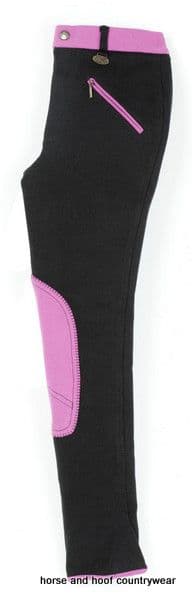 Emilia Children's Breeches Black/Pink