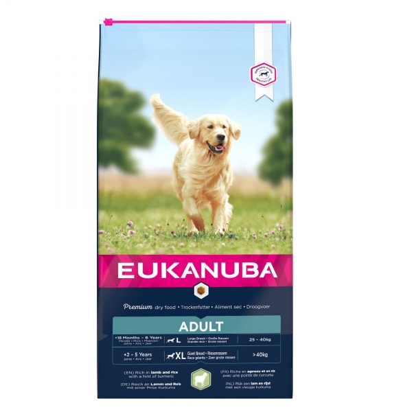 Eukanuba Adult Large Breed with Lamb & Rice Dog Food 12kg