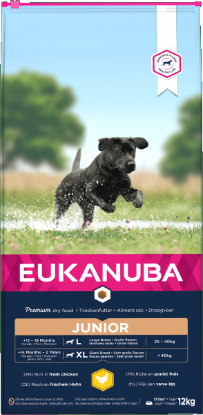 Eukanuba Developing Junior Large Breed Chicken Dog Food 12kg