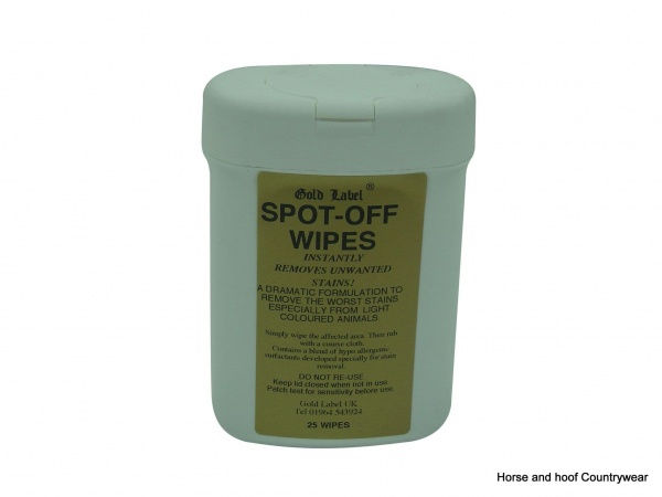 Gold Label Canine Spot-Off Wipes