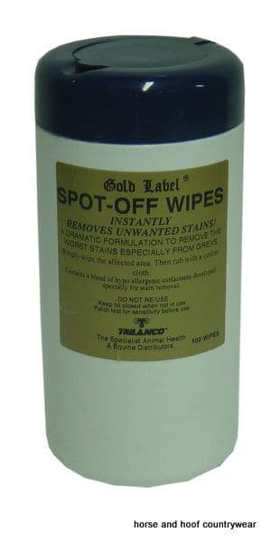 Gold Label Equestrian Spot-Off Wipes
