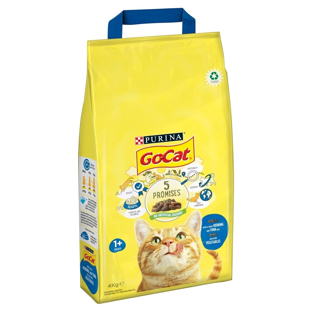 Go-Cat Comp Tuna, Herring & Vegetables Flavour Cat Food 4kg