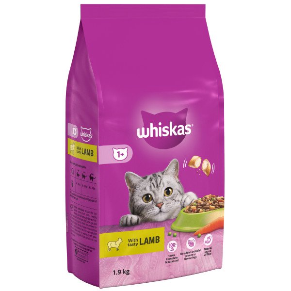 Whiskas Dry 1+ Adult Lamb 1.9kg