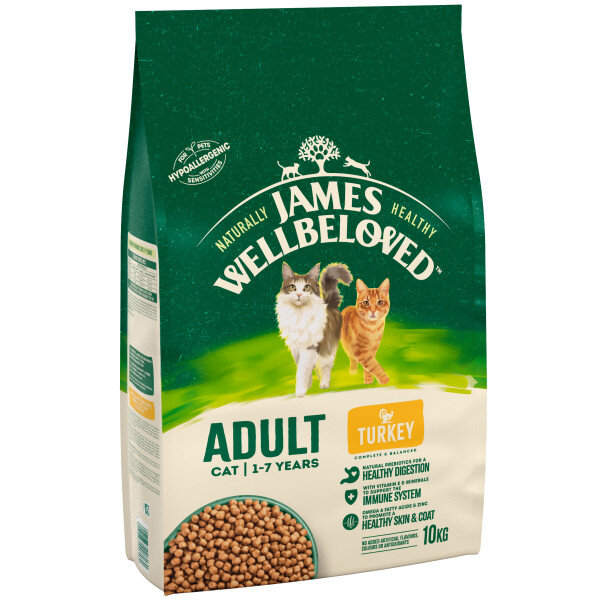 James Wellbeloved Adult Turkey Cat Food 10kg