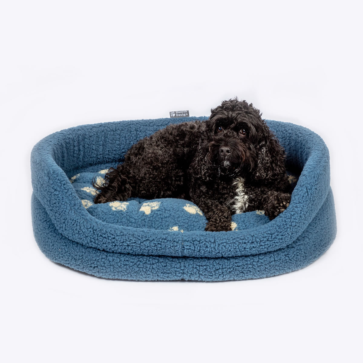 Danish Designs Sherpa Fleece Paw Slumber Dog Bed
