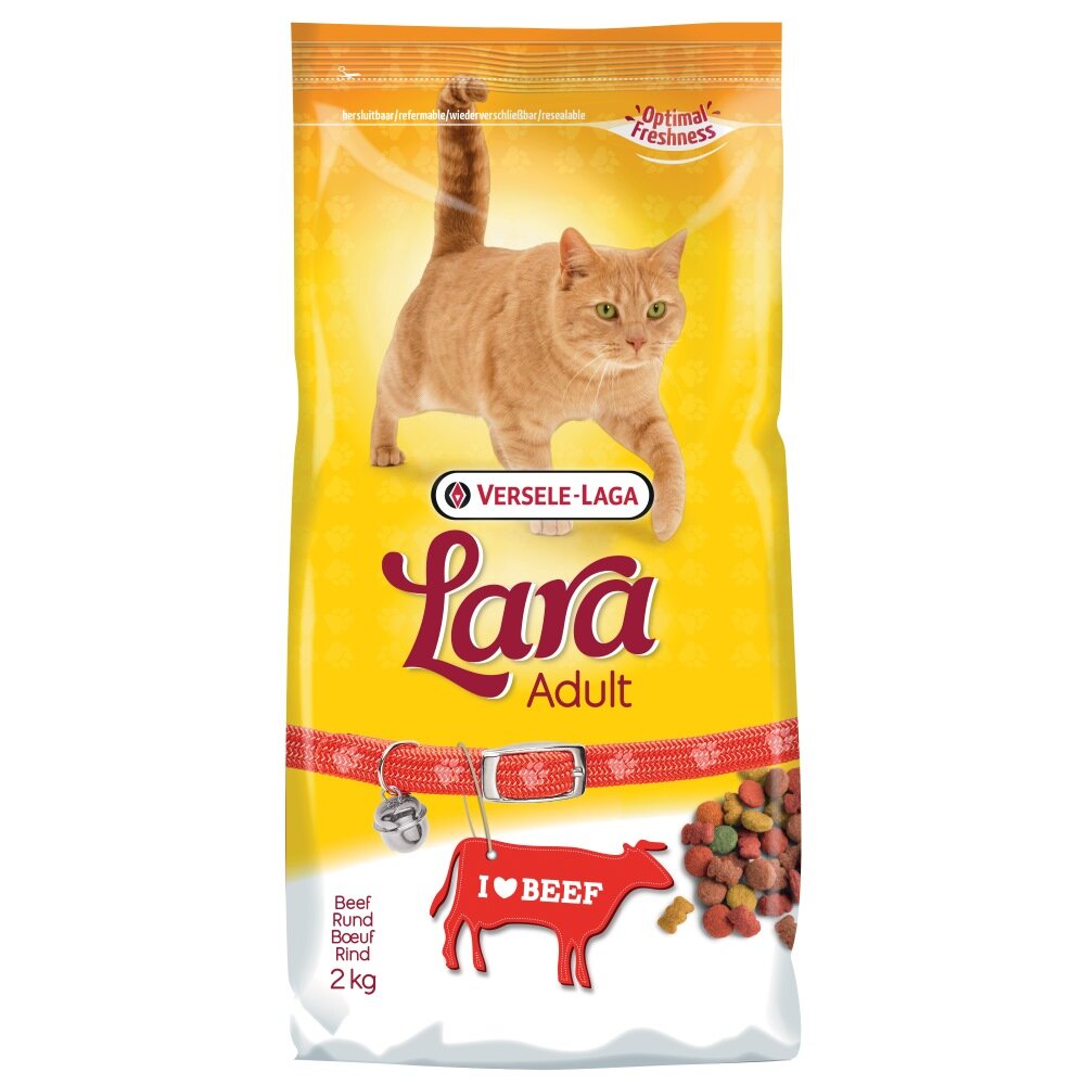 Versele Laga Lara Adult Beef Cat Food 4 x 2kg