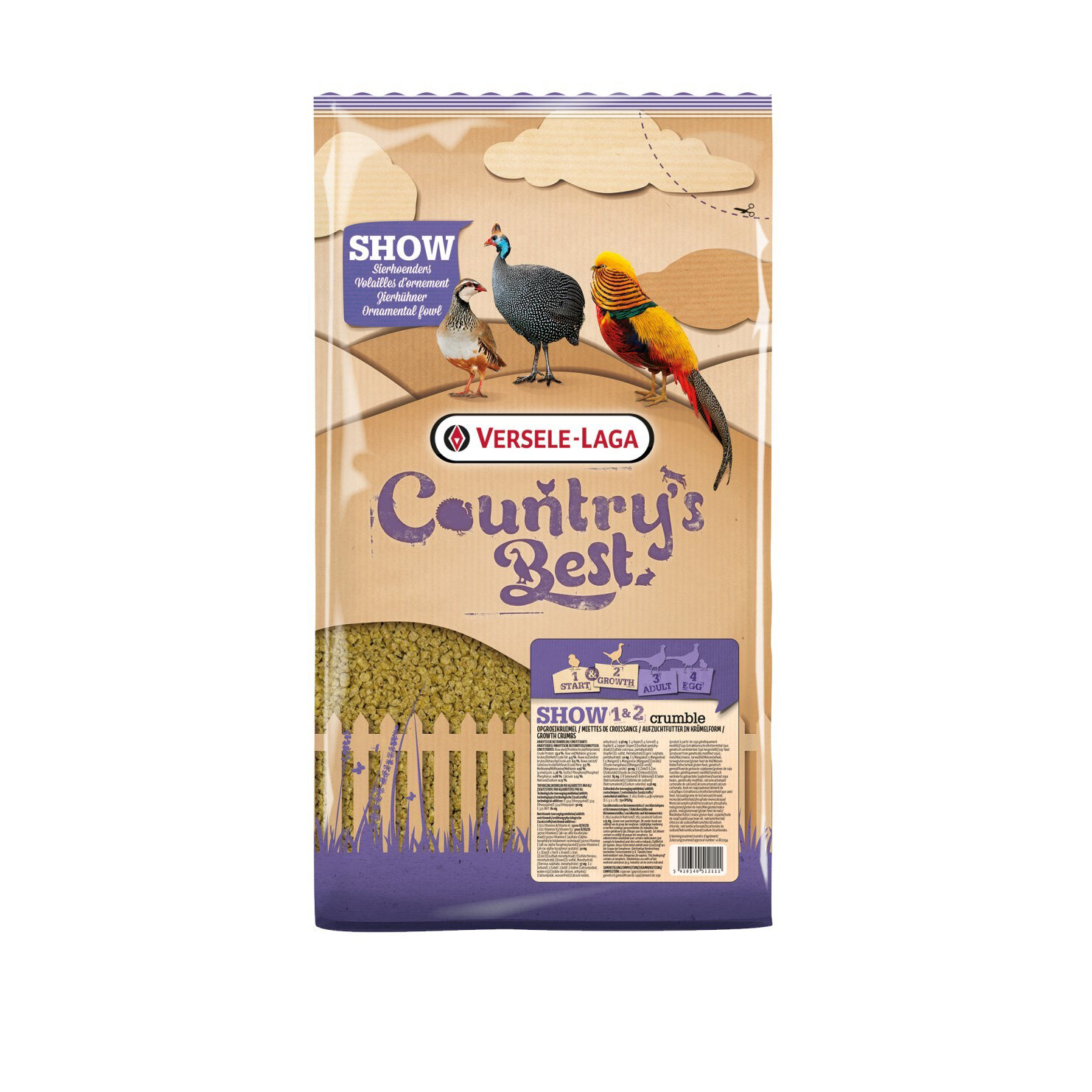 Versele Laga Countrys Best Show 1 & 2 Pheasant Crumble Feed 5kg