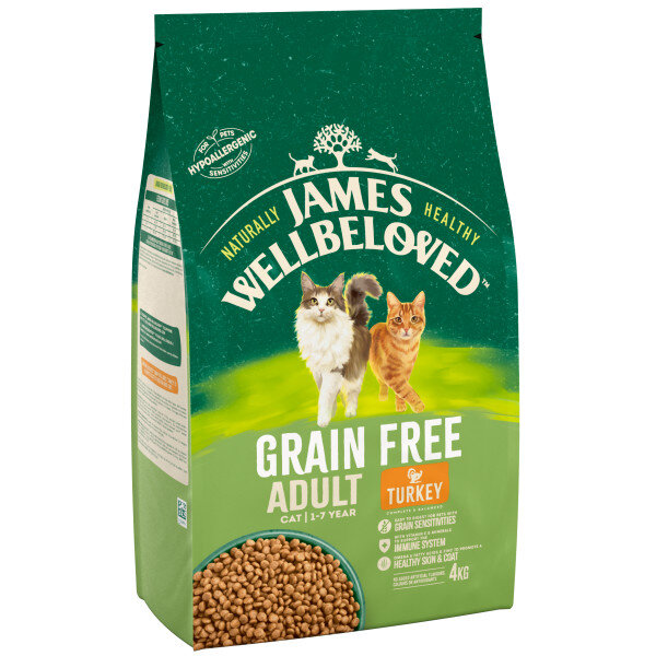 James Wellbeloved Adult Cat Turkey Grain Free 4kg