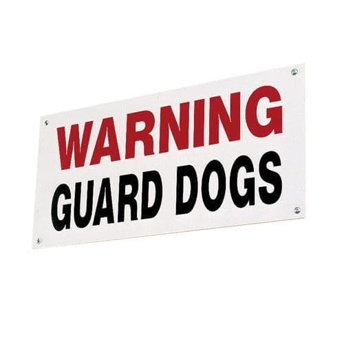 Stubbs Guard Dog Sign S360