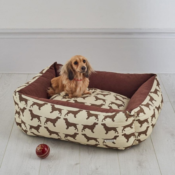 The Labrador Company Large Dog Bed - Brown Spaniel