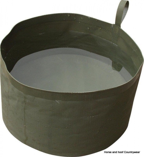 Web-tex Collapsible Water Bowl - Olive Green