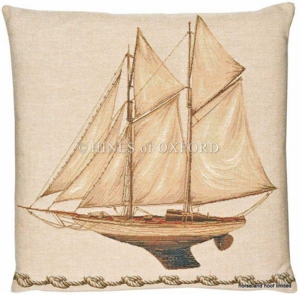 Yacht - Fine Woven Nautical Tapestry Cushion